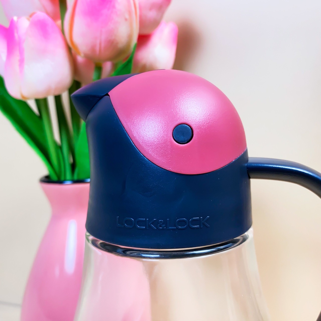 Bình Rót Dầu Nắp Mở Tự Động Tiện Lợi Bằng Thủy Tinh Cao Cấp Dung Tích 550ml CKO201