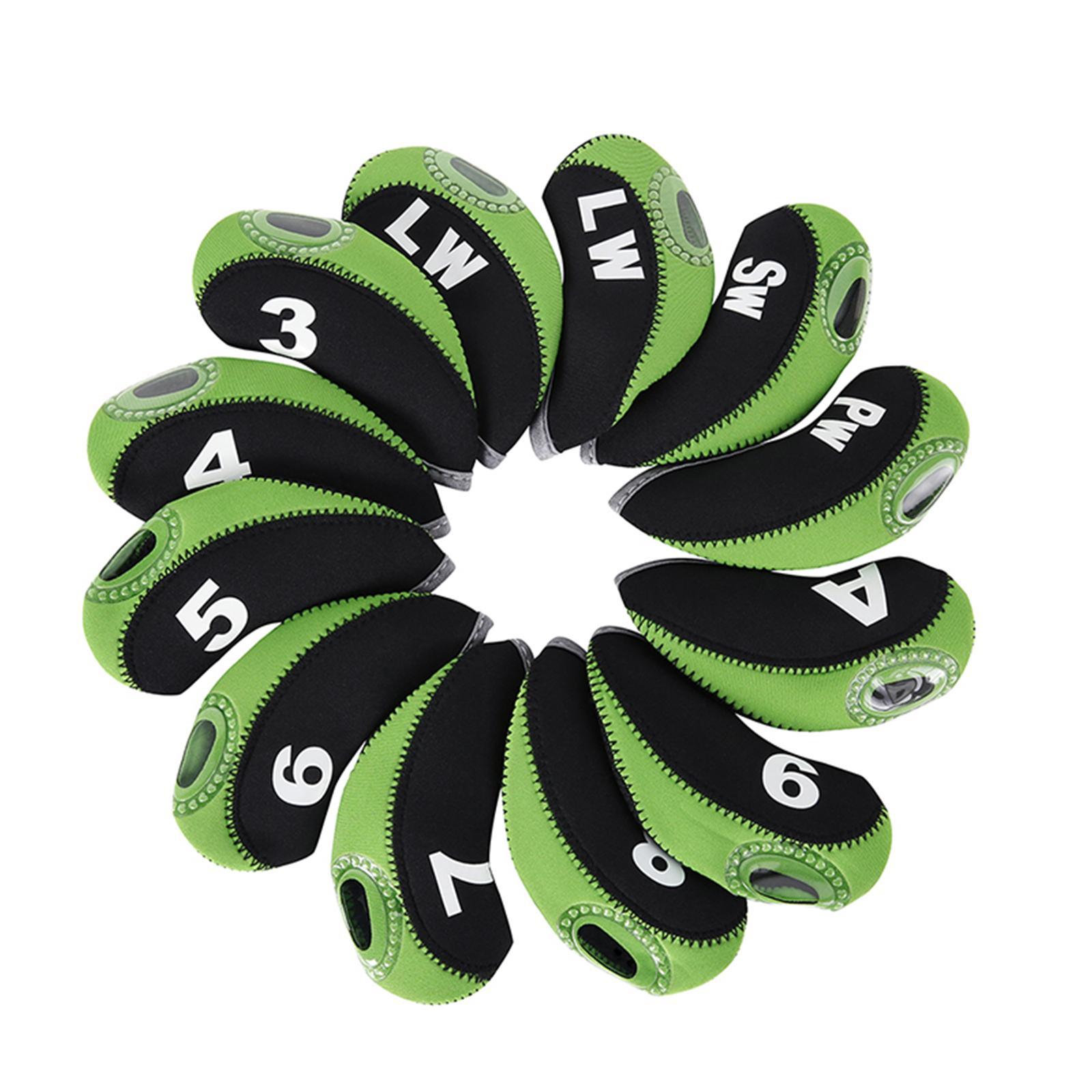 24x Golf Club Iron Head Cover Set Golf Wedges Headcovers