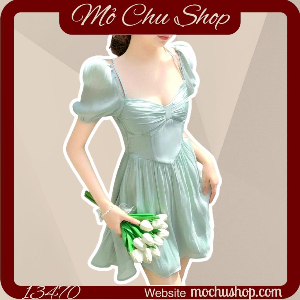 ĐẦM XÒE TƠ NHÍU NGỰC TAY PHỒNG 13470