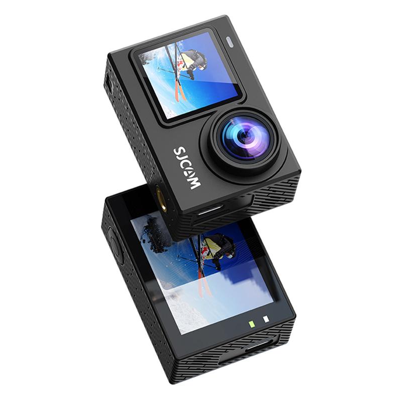 SJCAM SJ6 Pro Màn hình kép Mũ bảo hiểm hành động 4K Camera thể thao DV Chống nước 4K 60FPS Màn hình kép Ổn định con quay 6 trục Ống kính 165°