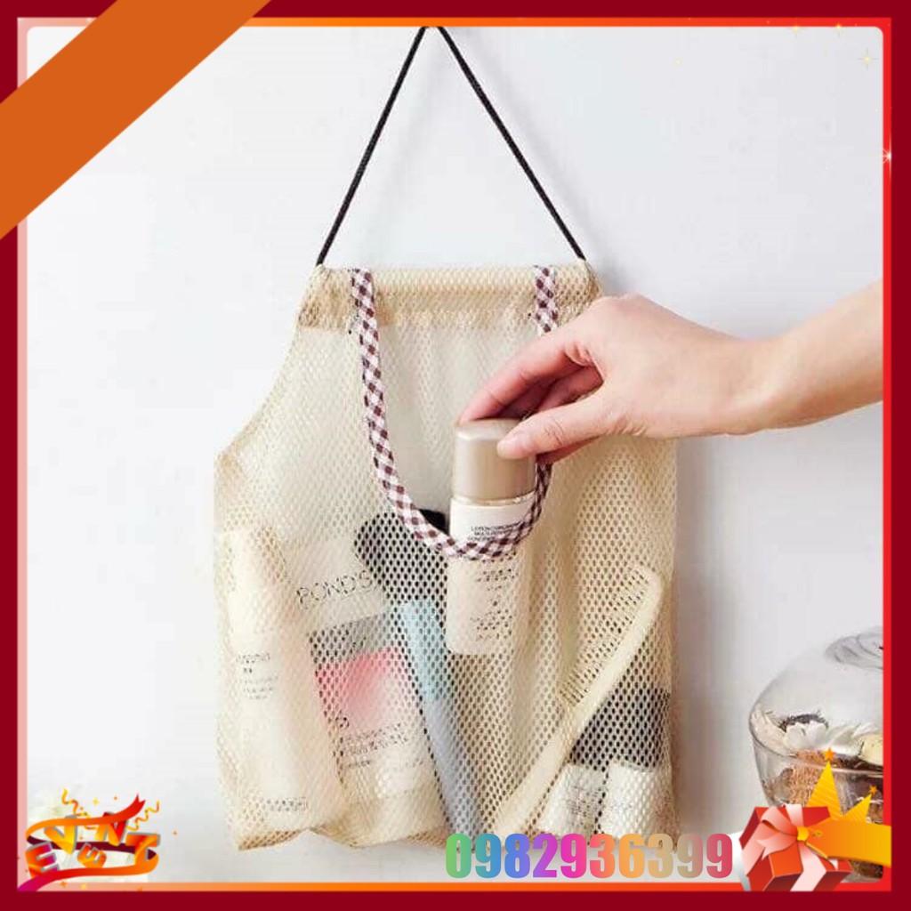 Túi Lưới Đựng Đồ Đa Năng Nhà Bếp – Đựng Hành Tỏi, Trái Cây, Túi Nilon, Đồ Khô