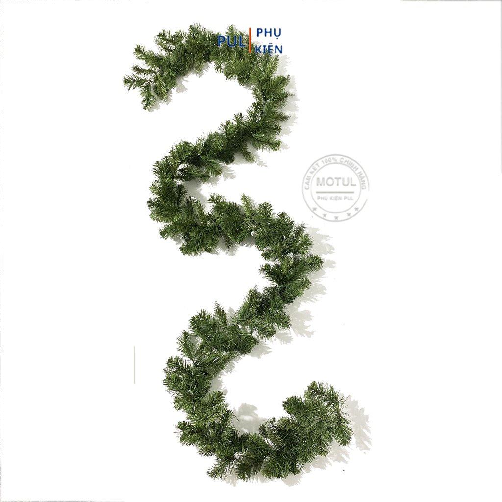 Dây thông noel dài 2m7 trơn 2 loại lá trang trí giáng sinh LP-19TT-G8