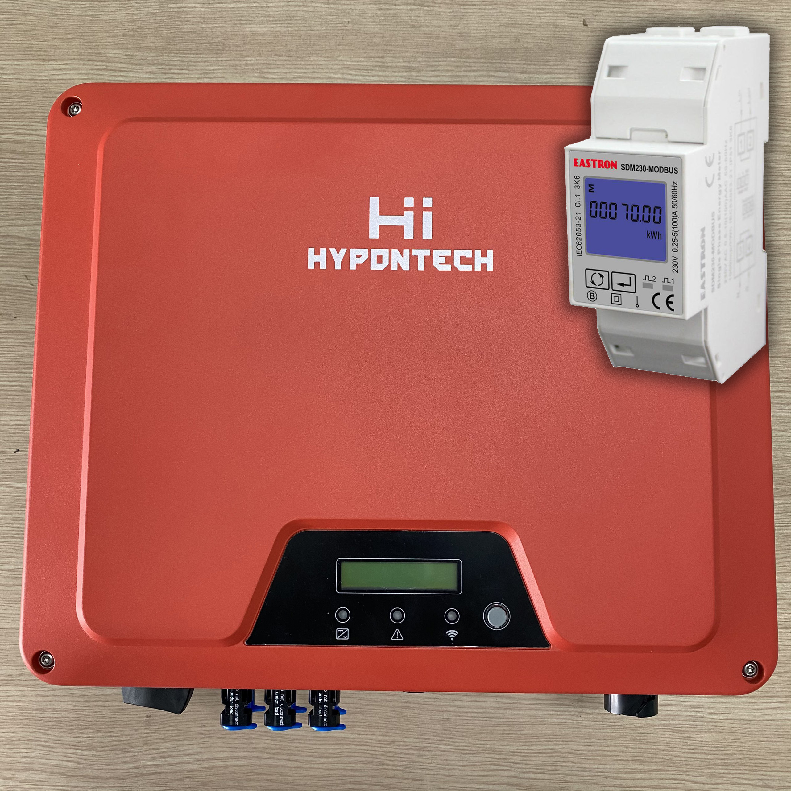 Biến tần hòa lưới bám tải HYPONTECH 8kw 1 pha HPS-8000 (Ứng dụng theo dõi HiPortal có Tiếng Việt)