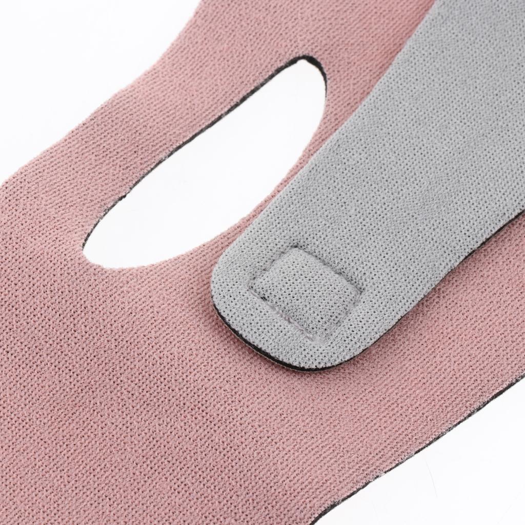 Double Chin Cheek Shaper Strap Belt V Line Face Neck Lifting Band Firming Tool - Pink/Orange