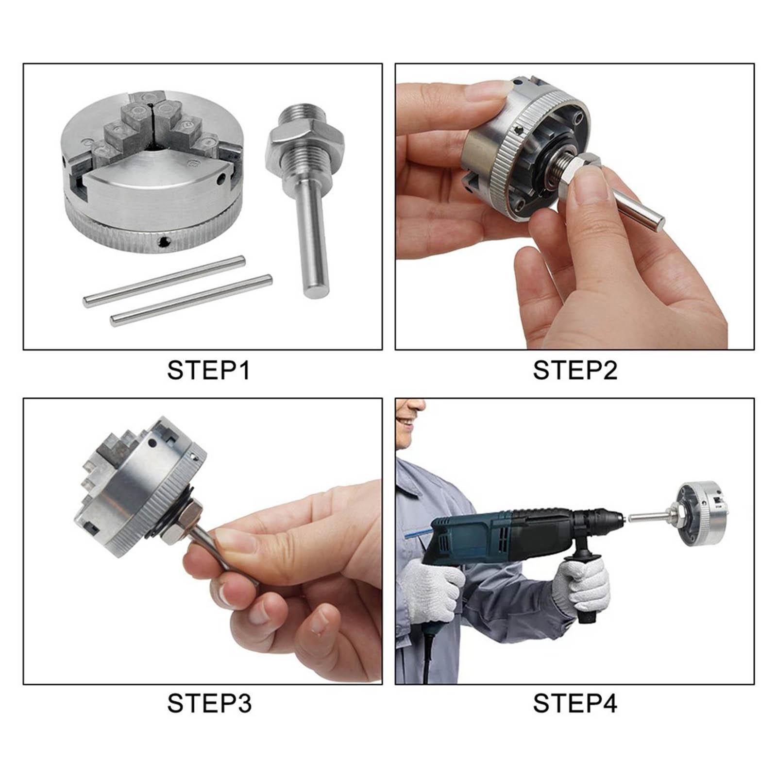 Connecting Rod for 3 Jaw 4 Jaw Mini Lathe Chuck Electric Drill Chuck Accessories