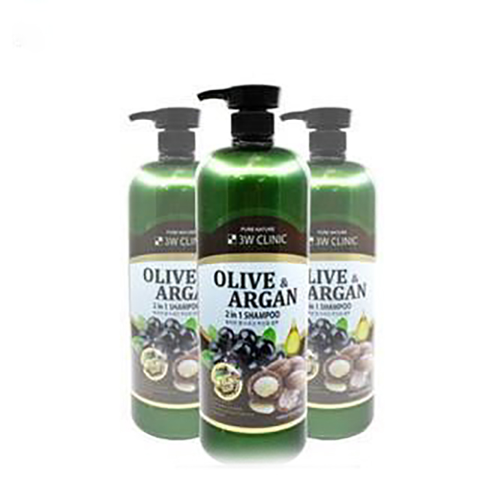 Dầu gội Olive &amp; Argan 2 trong 1 3W CLINIC OLIVE&amp;ARGAN 2 IN 1 SHAMPOO