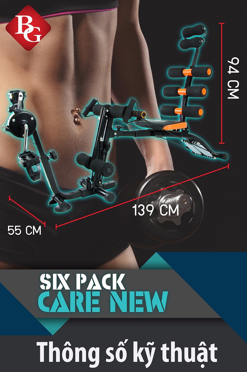 Máy Tập Bụng New Six Pack Care New 2018