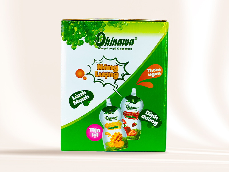 Thạch Mềm Rong Nho OIKNAWA - Hộp 12 túi - Giàu dinh dưỡng
