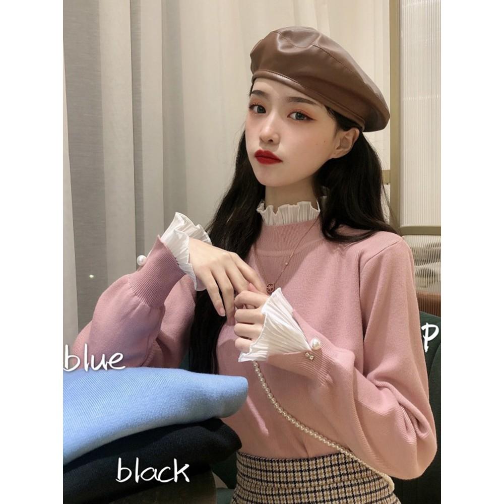 ÁO LEN PHA VOAN TIỂU THƯ SANG CHẢNH ULZZANG - KÈM ẢNH THẬT