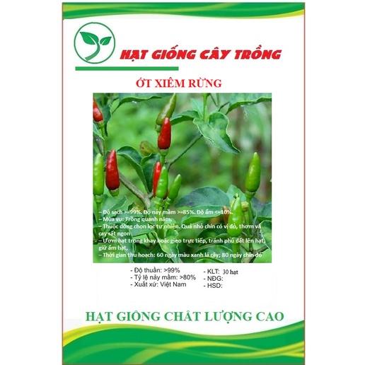 HẠT GIỐNG ỚT XIÊM ỚT HIỂM XANH