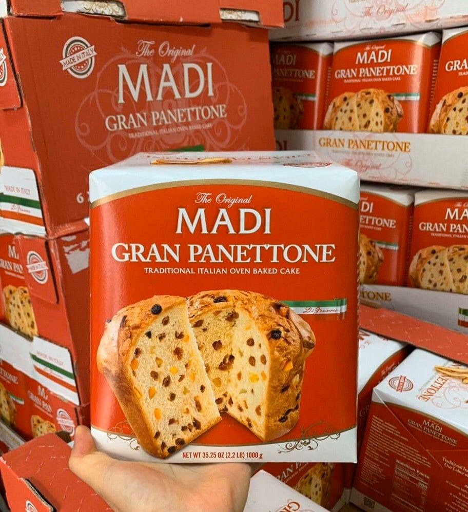 Bánh mì Ý Gan Panettone Madi Italian Cake (1000g) [Bánh kẹo Tết