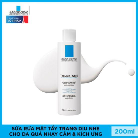 Sữa Rửa Mặt Tẩy Trang Cho Da Quá Nhạy Cảm Kích Ứng La Roche Posay Toleriane Dermo-Cleanser 200ml