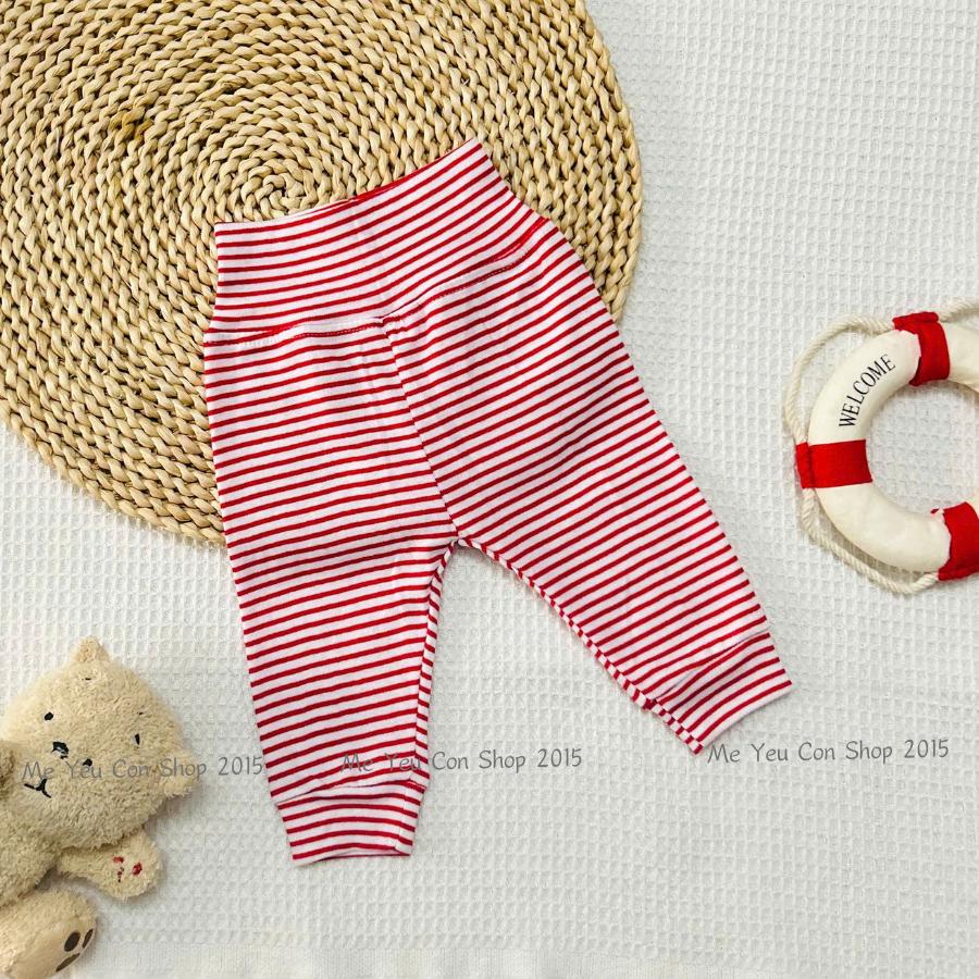 (3-9kg) Quần sơ sinh lưng cao chất cotton thun mềm giúp giữ ấm bụng cho bé ngủ ngon - Bunny baby - Hồng - Họa Tiết