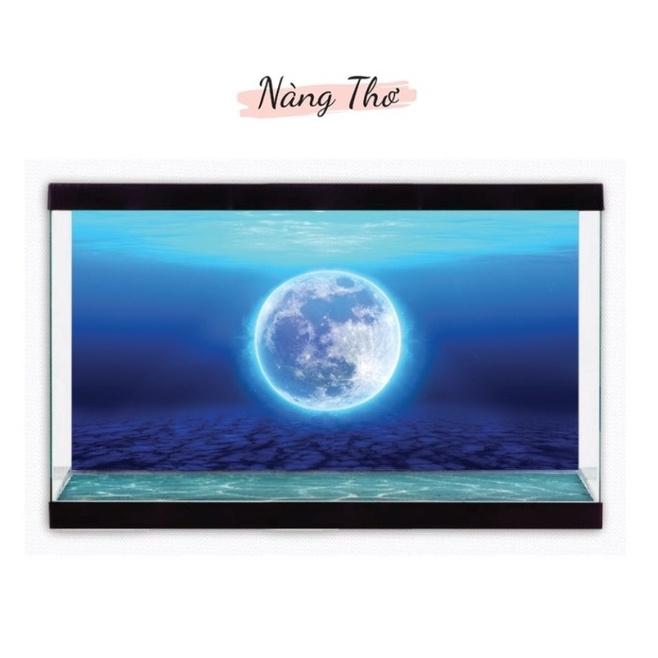 TRANH DECAL MẶT TRĂNG DÁN HỒ CÁ NHIỀU KÍCH THƯỚC_DECAL VIP