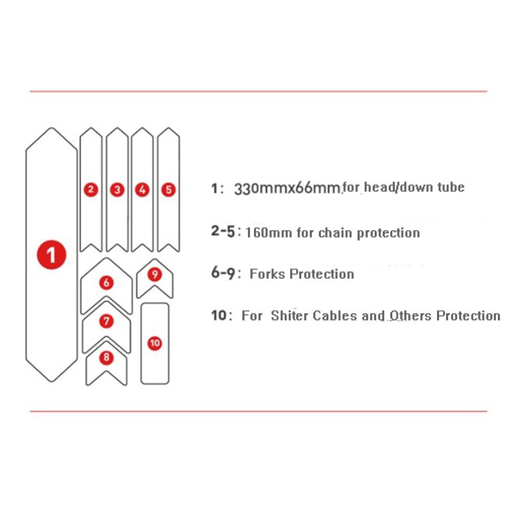 Bike Frame Protector Guard MTB Road Bicycle Sticker Decorative Tape