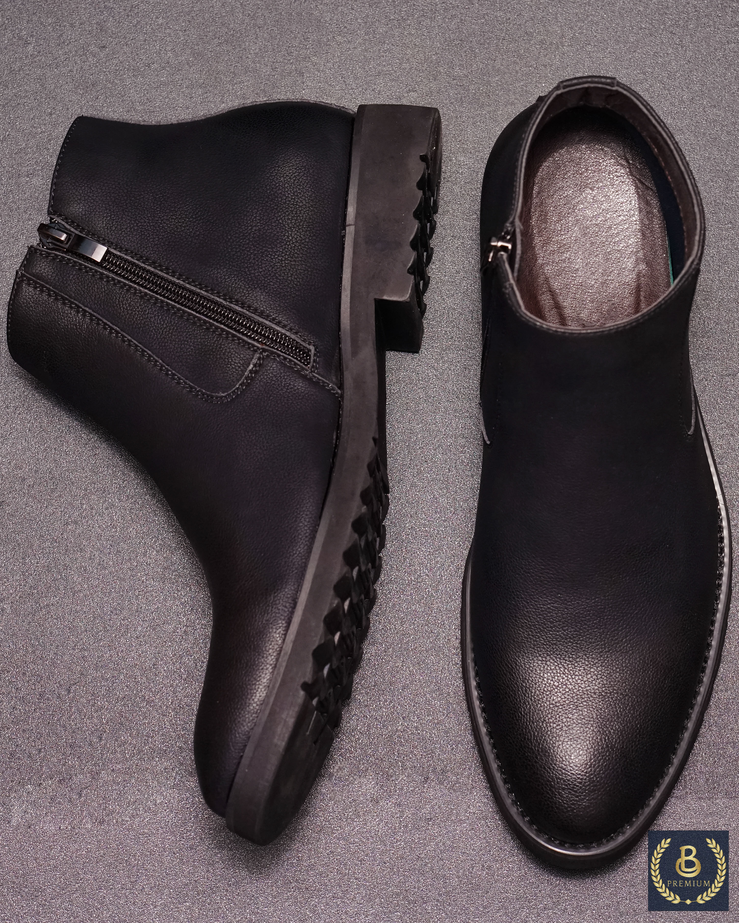 Giày Boots Zip đen (Chelsea Boots Zip)