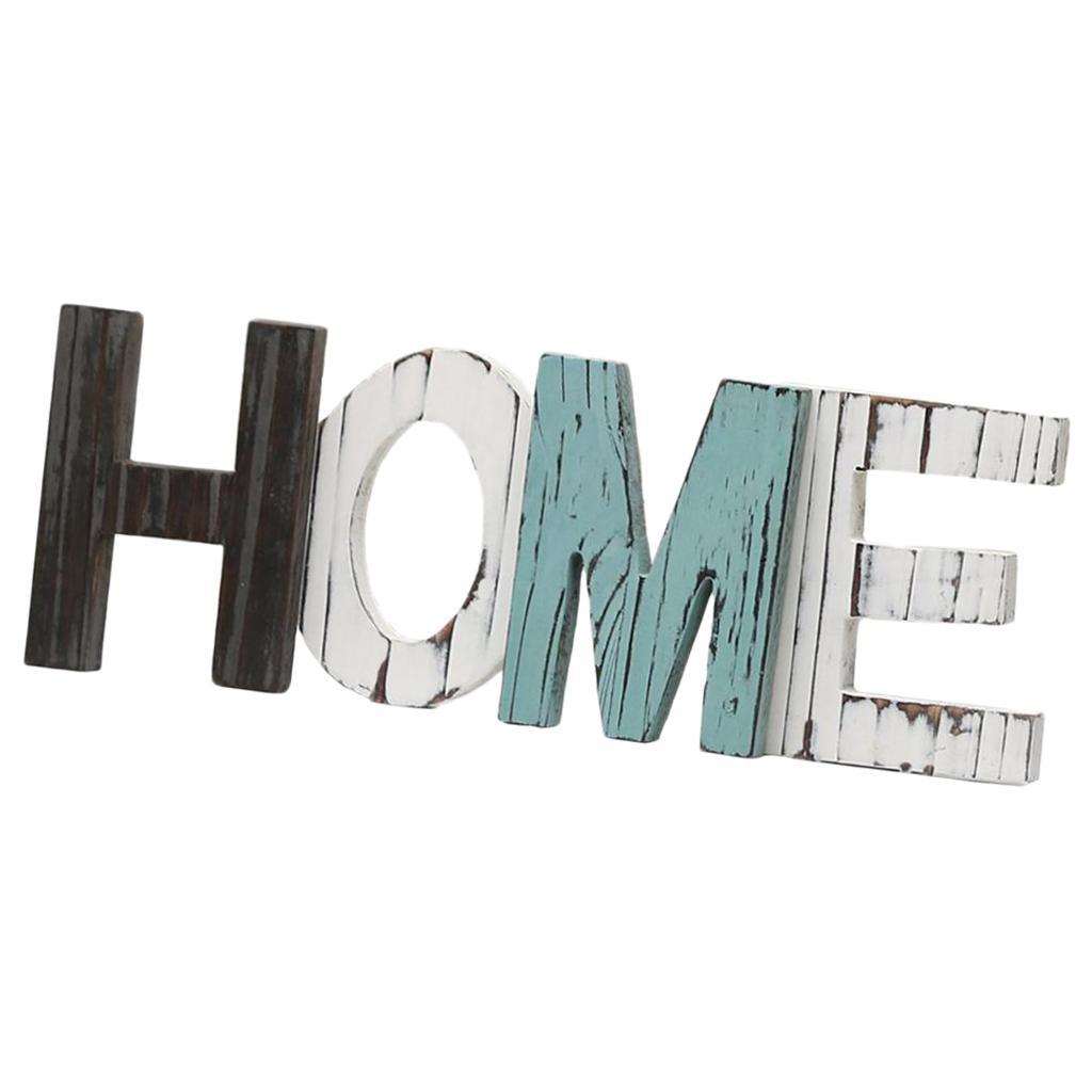 Wooden  Standing HOME Letters Sign Decoration Wedding Gift Home Decor