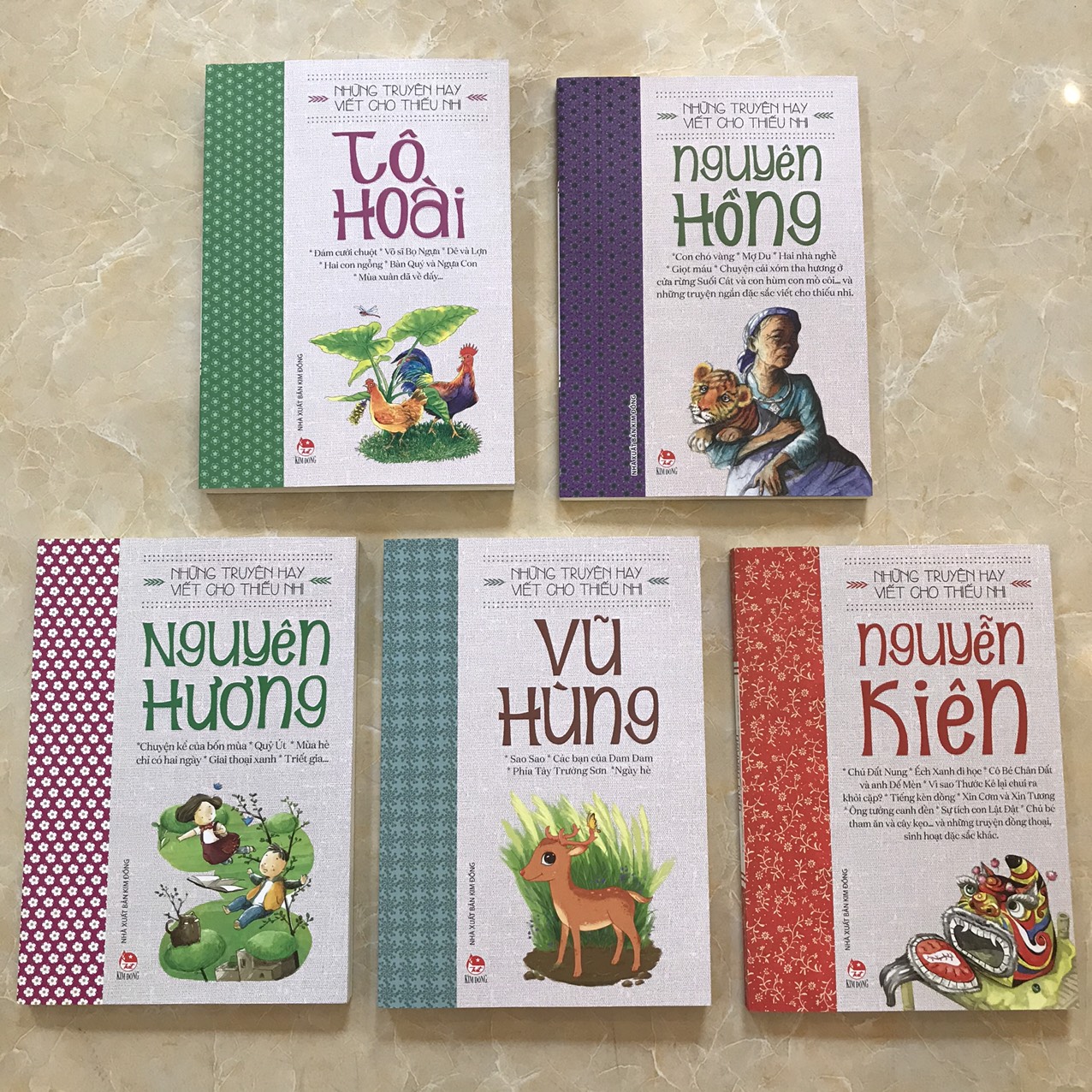 combo 5 cuốn Những truyện ngắn hay viết cho thiếu nhi: Nguyên Hồng, Tô Hoài, Vũ Hùng, Nguyễn Kiên, Nguyên Hương