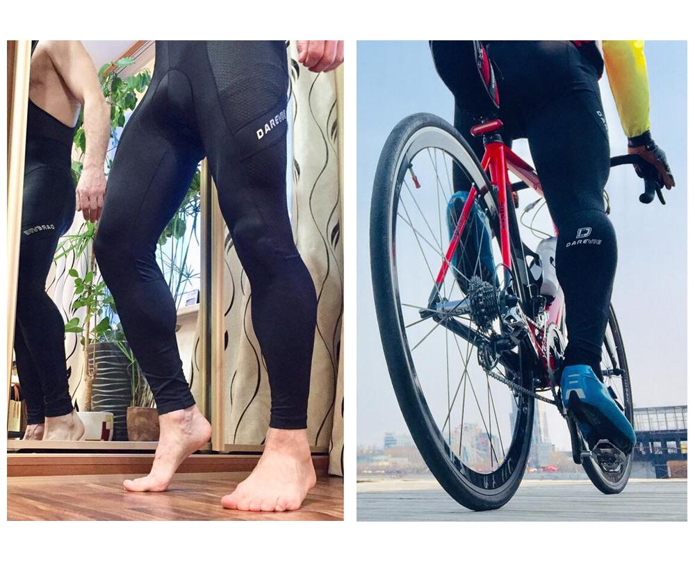 DAREVIE Đi Xe Đạp Bộ Mùa Hè Tay Dài Thoáng Khí Lớp Đế Người Đi Xe Đạp Jersey 3D GEL Mềm Miếng Bọt Biển Đi Xe Đạp Yếm Quần Phù Hợp Với Color: DVSET01 Size: Asian-4XL
