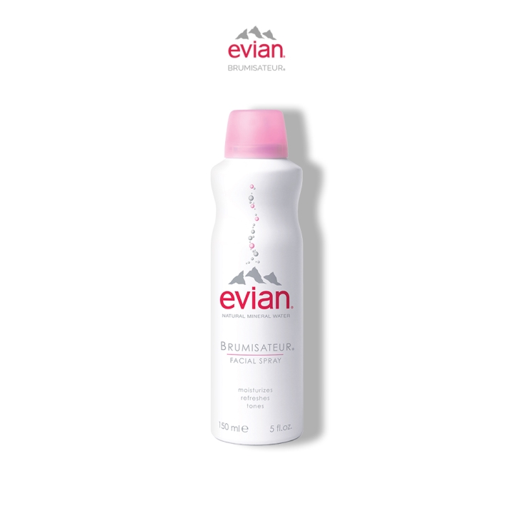 Xịt khoáng cấp ẩm và làm dịu da Evian Brumisateur 150ml