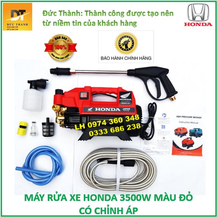 Máy rửa xe HONDA đỏ có chỉnh áp