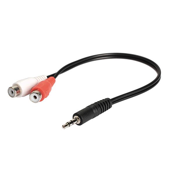 3,5 mm Jack nam sang 2 RCA Jack RCA Stereo Stereo Audio Converter Bộ chuyển đổi chất lượng cao