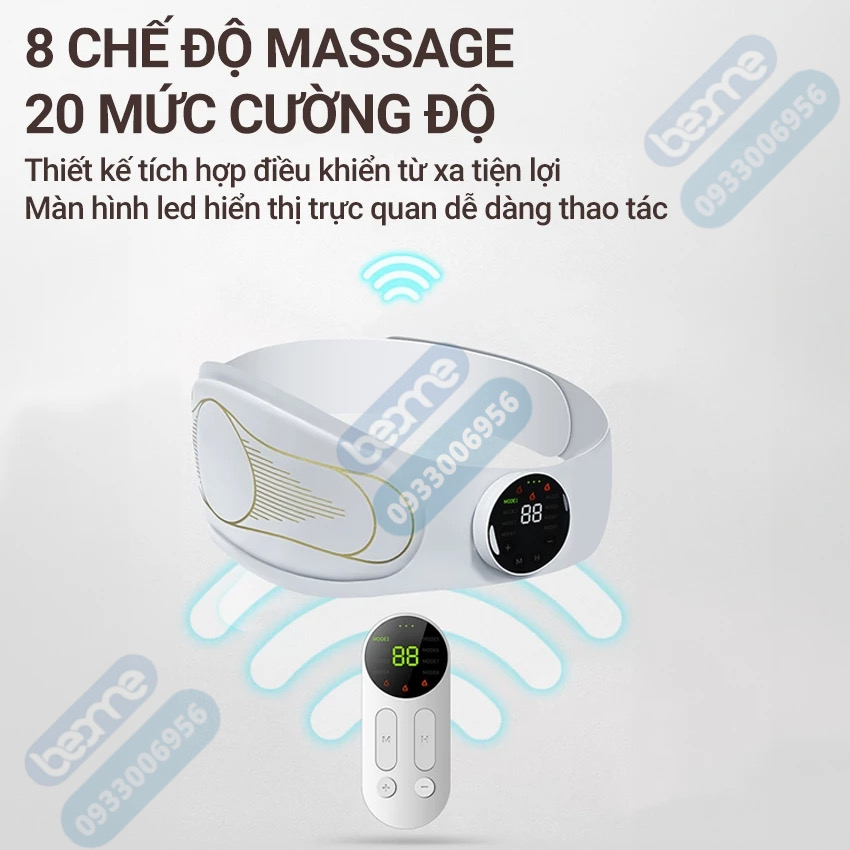 Máy massage bụng tan mỡ EMS, máy massage bụng kinh giúp tan mỡ, giảm eo hiệu quả mà an toàn, chất liệu chống ẩm mốc