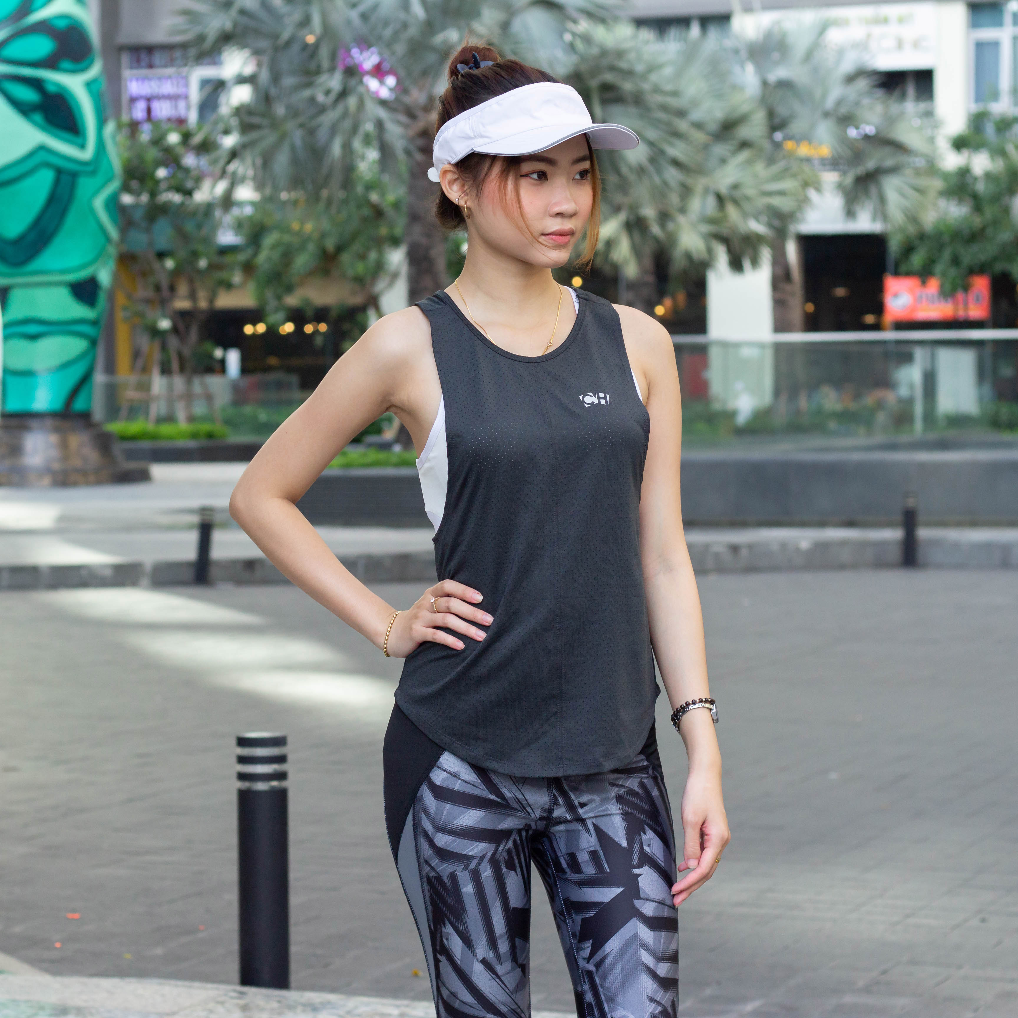 Áo Tank 3 Lỗ Thể Thao Nữ Tập Gym, Yoga