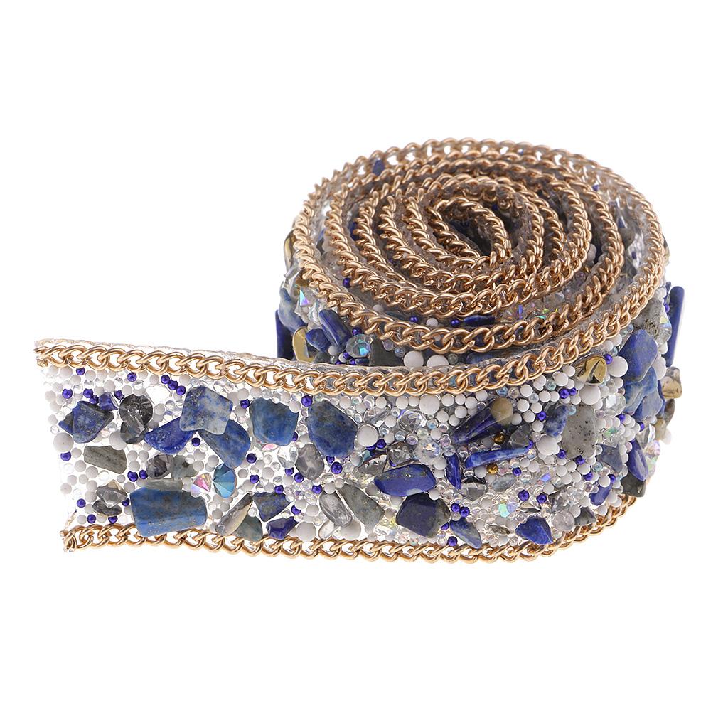 Sắt trên Hạt Kim Cương Giả Viền Dây Chuyền W/Xanh Dương Giả Đá Cyrstal Táo 25mm