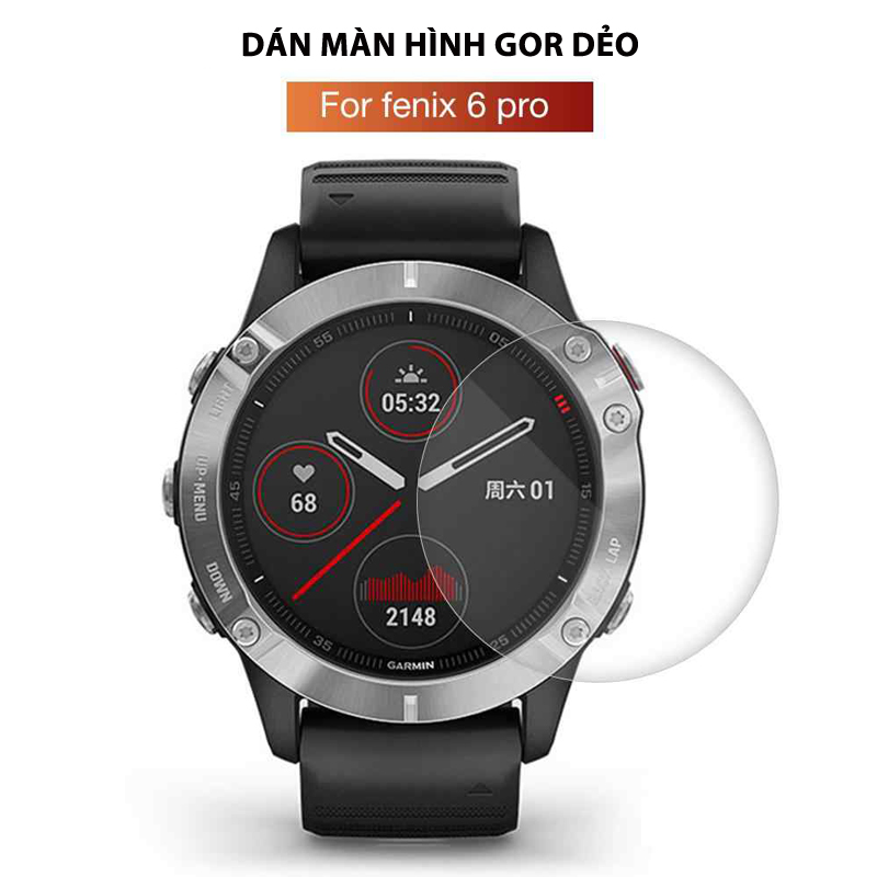 Dán màn hình Garmin Fenix 6S/6S Pro GOR dẻo (Hộp 3 miếng)