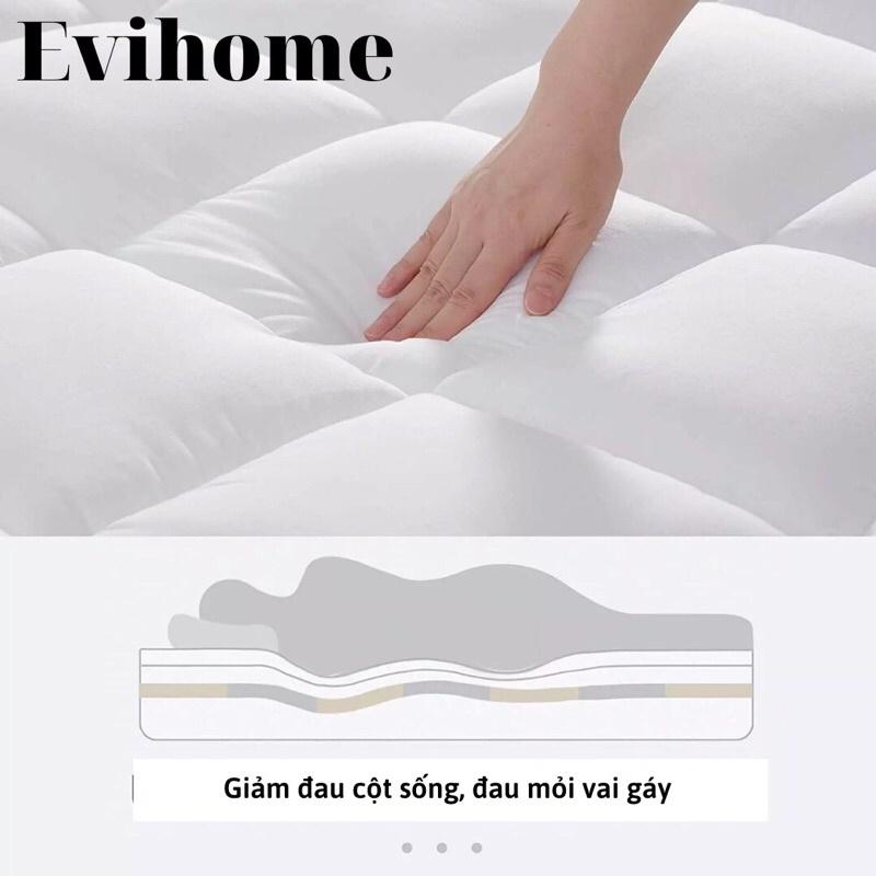 Topper Nệm - Tấm Làm Mềm Nệm Cao Cấp Chống Đau Cột Sống Mỏi Vai Gáy Vải Cotton Đũi Size M2, M6, M8, 2M2