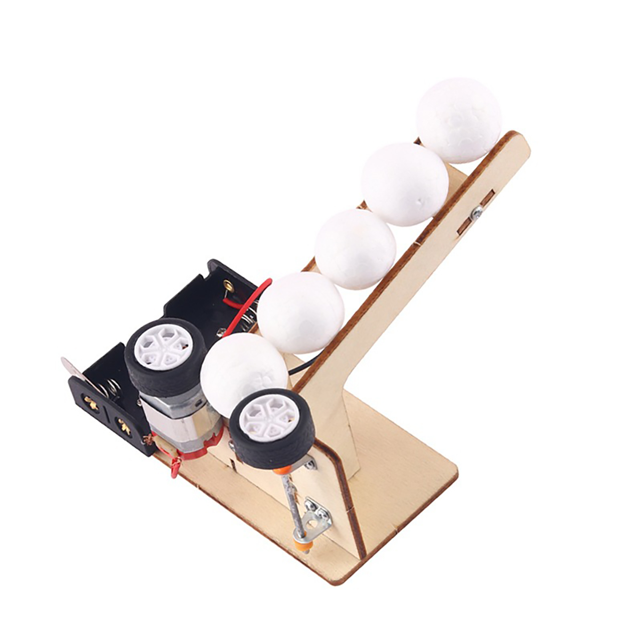 Đồ chơi trẻ em S31 thông minh sáng tạo STEM mô hình lắp ráp máy bắn bóng bằng gỗ