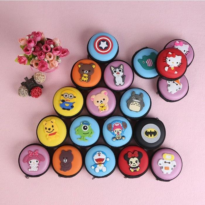 BÓP TRÒN MINI KHÓA KÉO ĐỰNG TAI NGHE, CÁP SẠC ,TRANG SỨC NHỎ HÌNH THÚ ĐÁNG YÊU