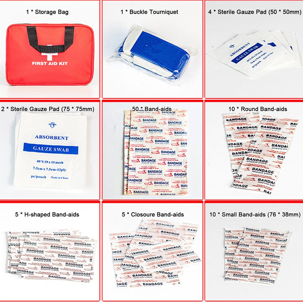 234pcs Multifunctional Survival First Aid Kit Medical Bag For Home Outdoor Emergency Set Travel Camping Hiking Medical Kits