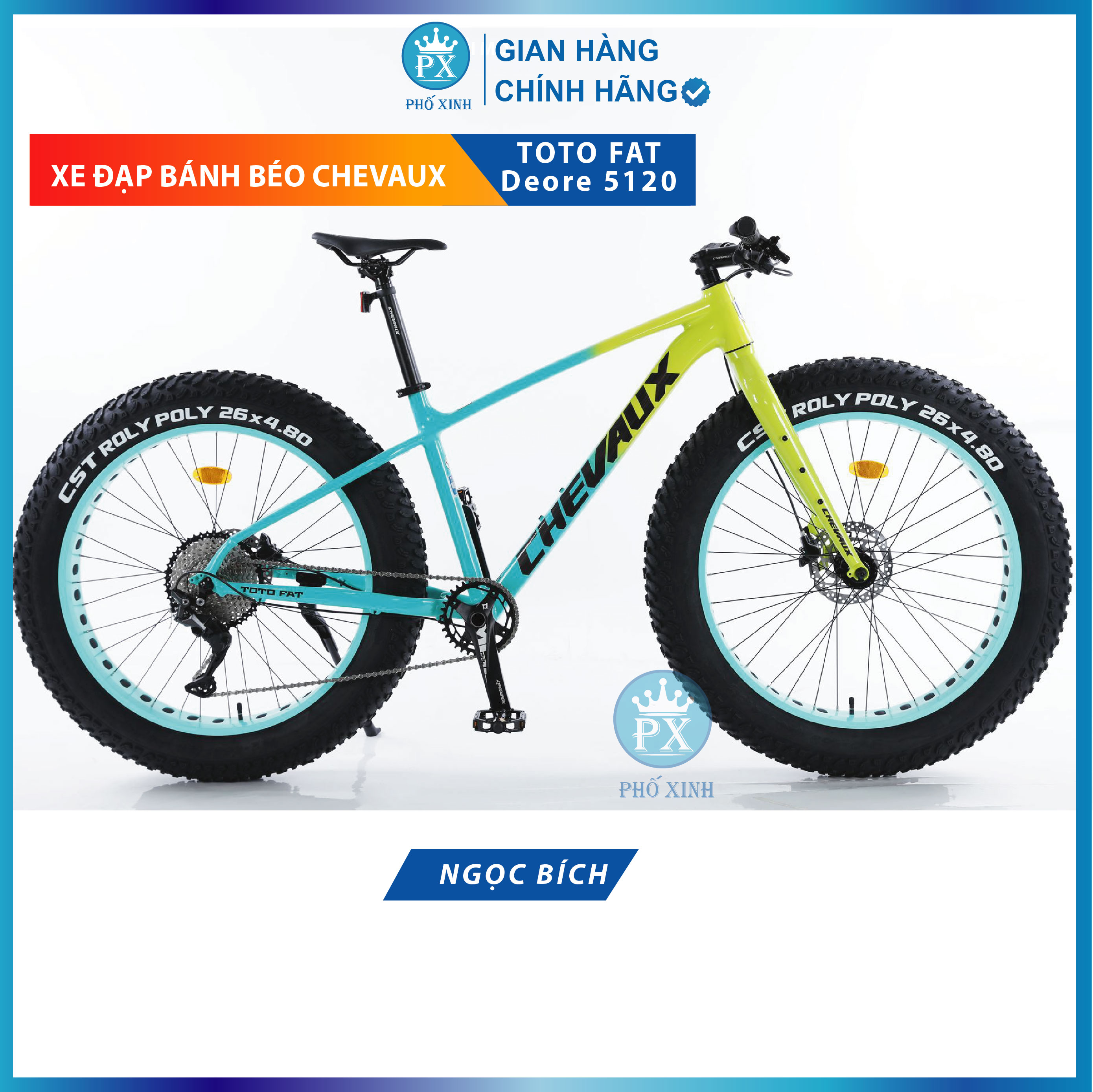 XE ĐẠP BÁNH BÉO CHEVAUX TOTO FAT