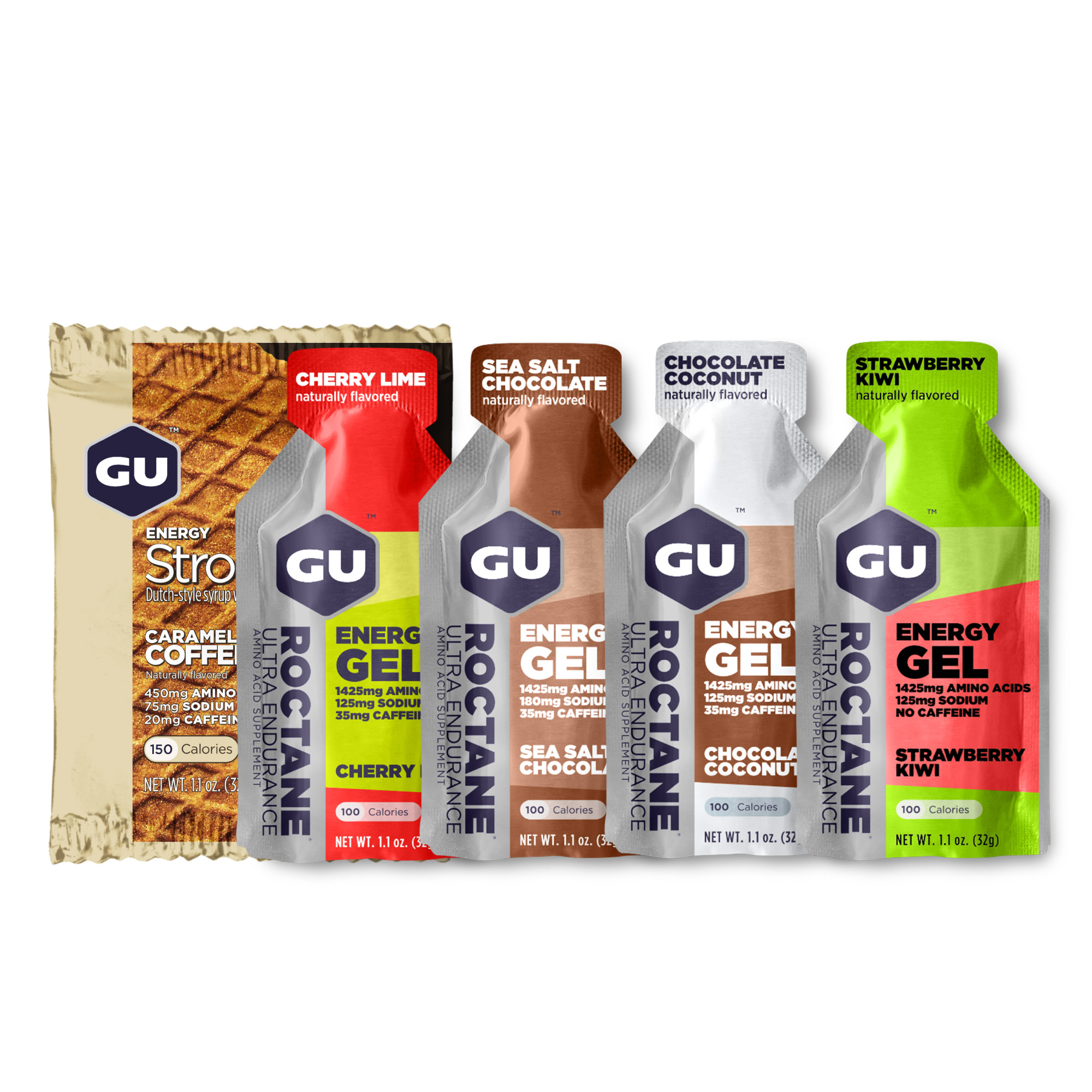 Combo Năng Lượng GU Energy - Mixed Combo Roctane Gel & Bánh Quế Stroopwafel