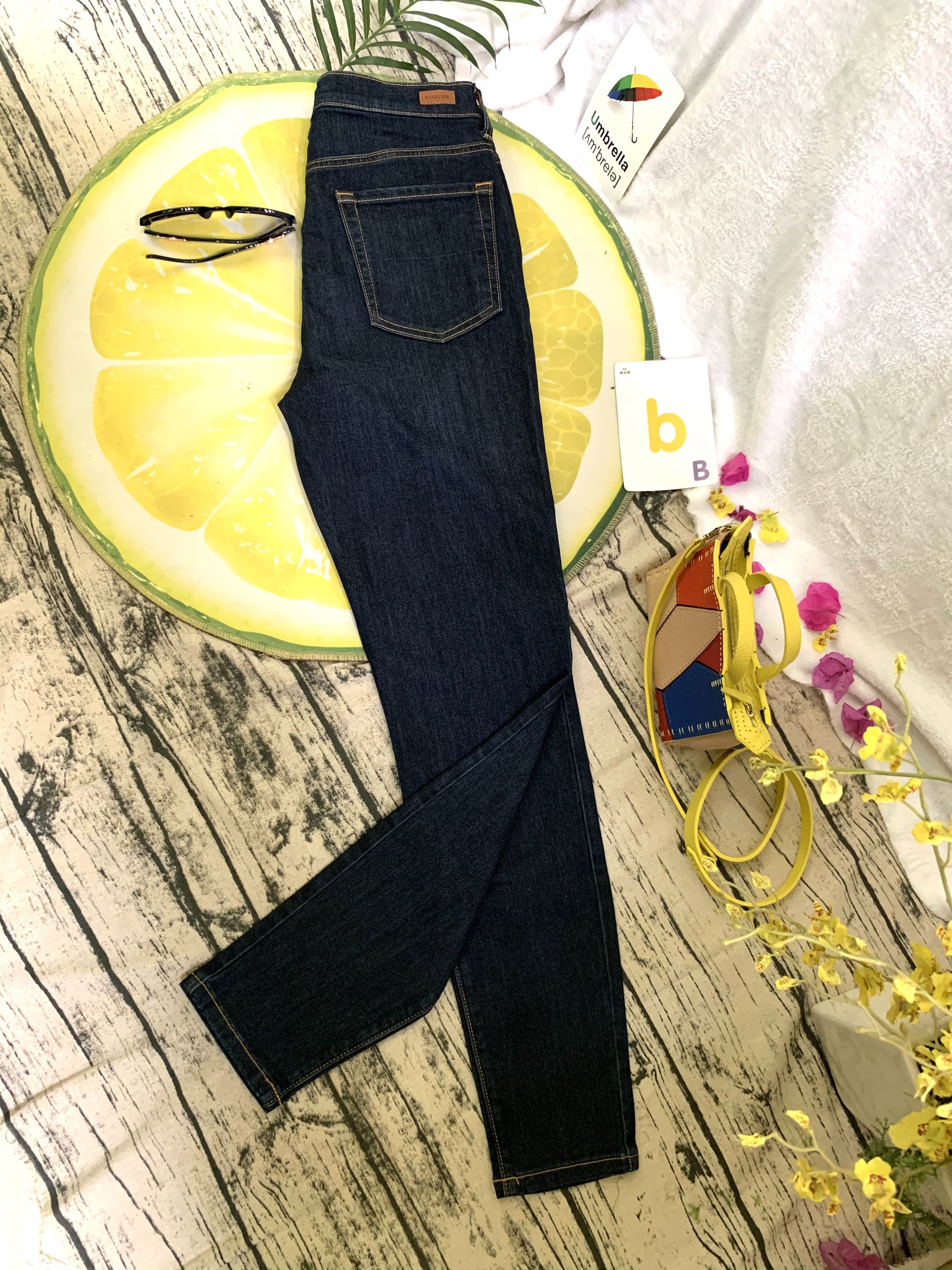 Quần jeans denim bigsize chần chỉ nổi