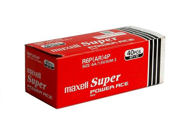 Hộp 40 Viên Pin Tiểu Aa Maxell Super 1.5V (Đỏ)