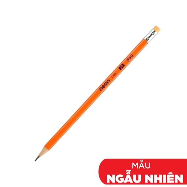 Bút Chì Gỗ 2B Deli Neon EU51800 (Mẫu Màu Giao Ngẫu Nhiên)