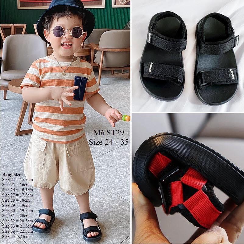 Dép sandal cho bé trai 3 - 5 tuổi có quai hậu siêu nhẹ đế chống trơn trượt phong cách Hàn Quốc ST29