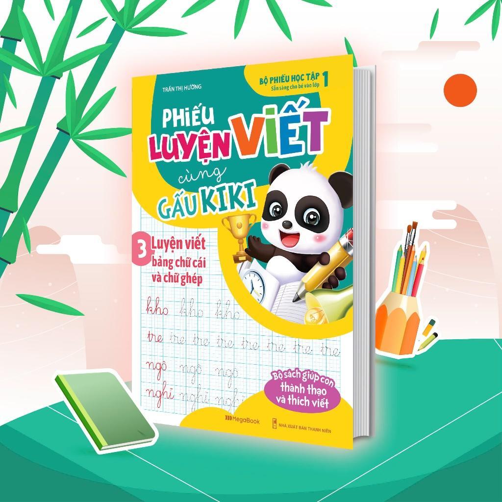 Sách - Bộ Phiếu Học Tập Cùng Gấu Kiki - Combo 9 Cuốn - Megabook