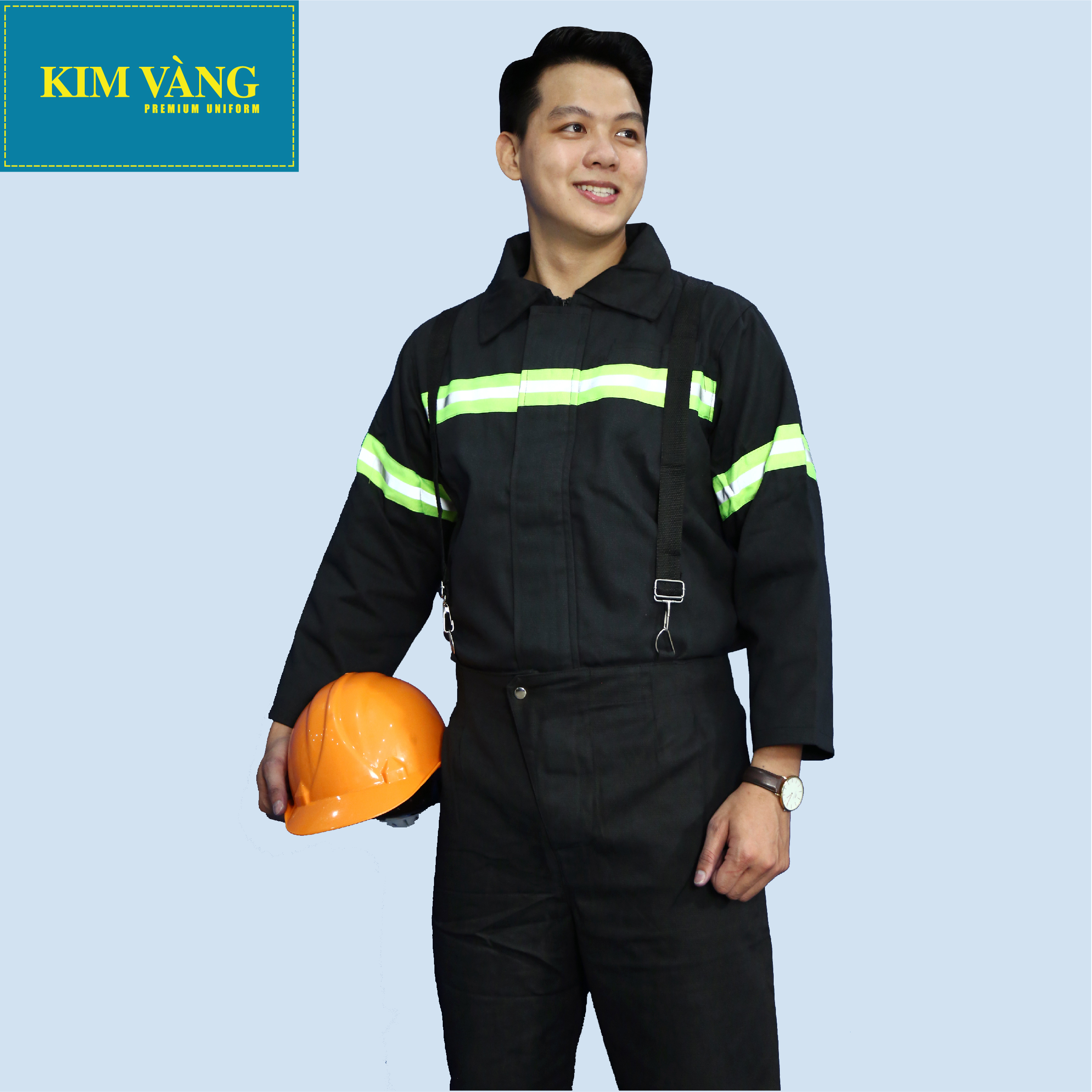Bộ đồng phục phòng cháy chữa cháy đồng phục bảo hộ lao động chất liệu Kaki
