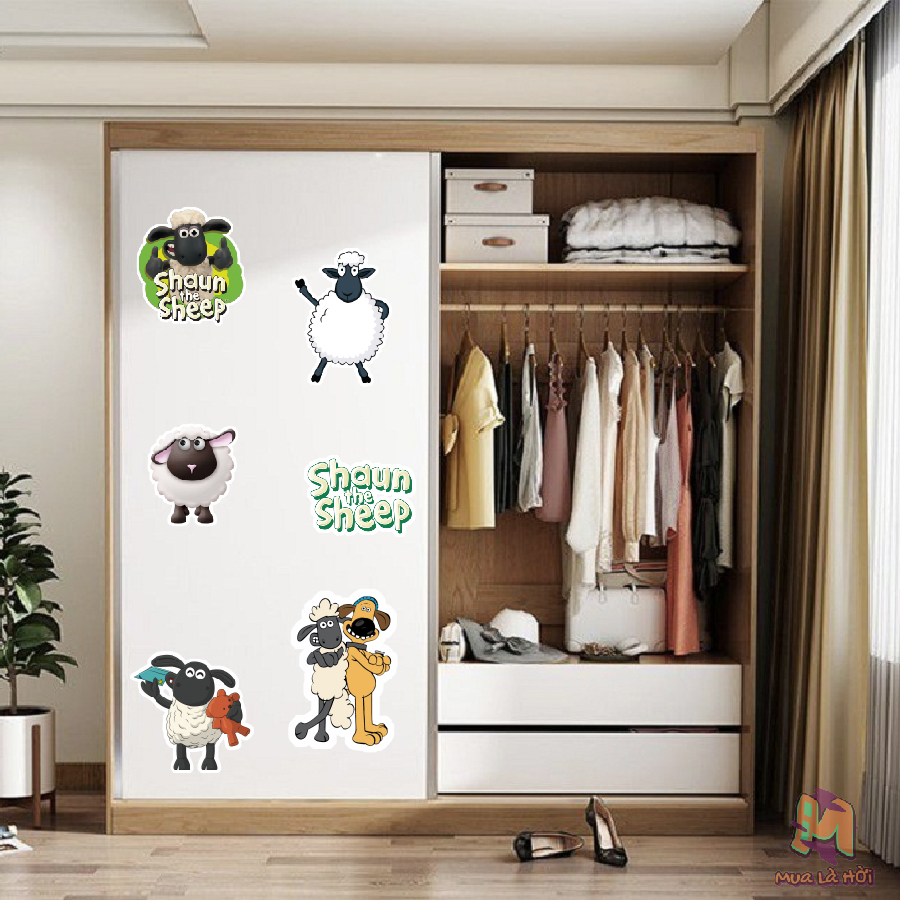 Miếng dán Stickers phim Shaun the Sheep Movie