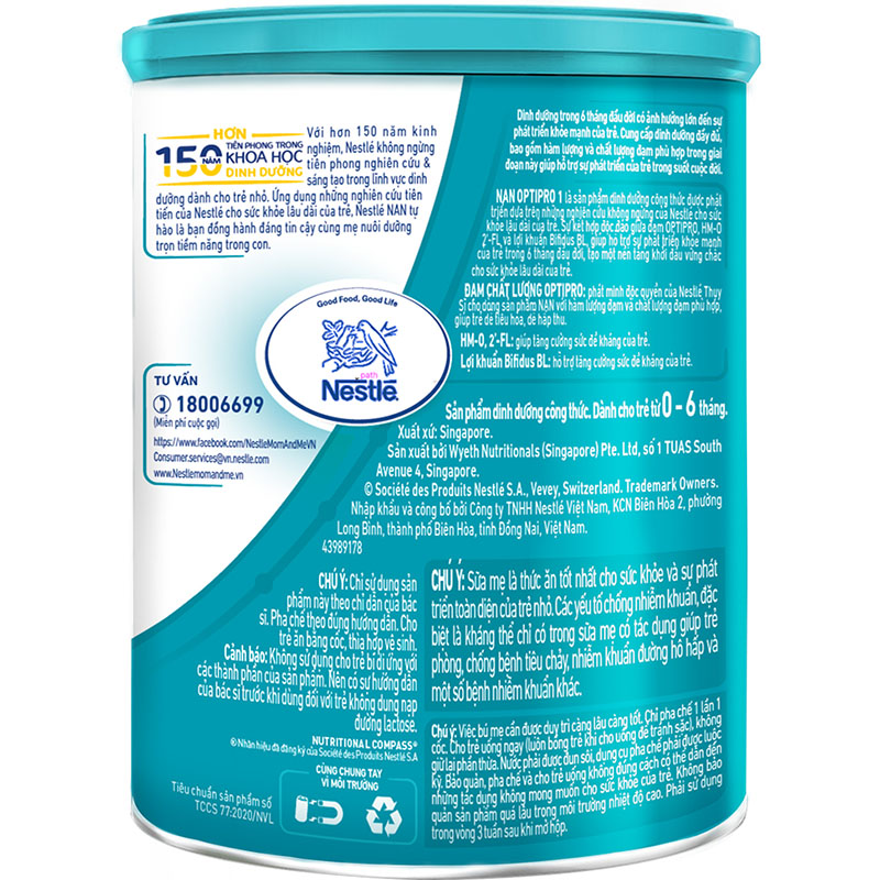 Sữa Bột Nestlé NAN OPTIPRO HM-O 1 400g