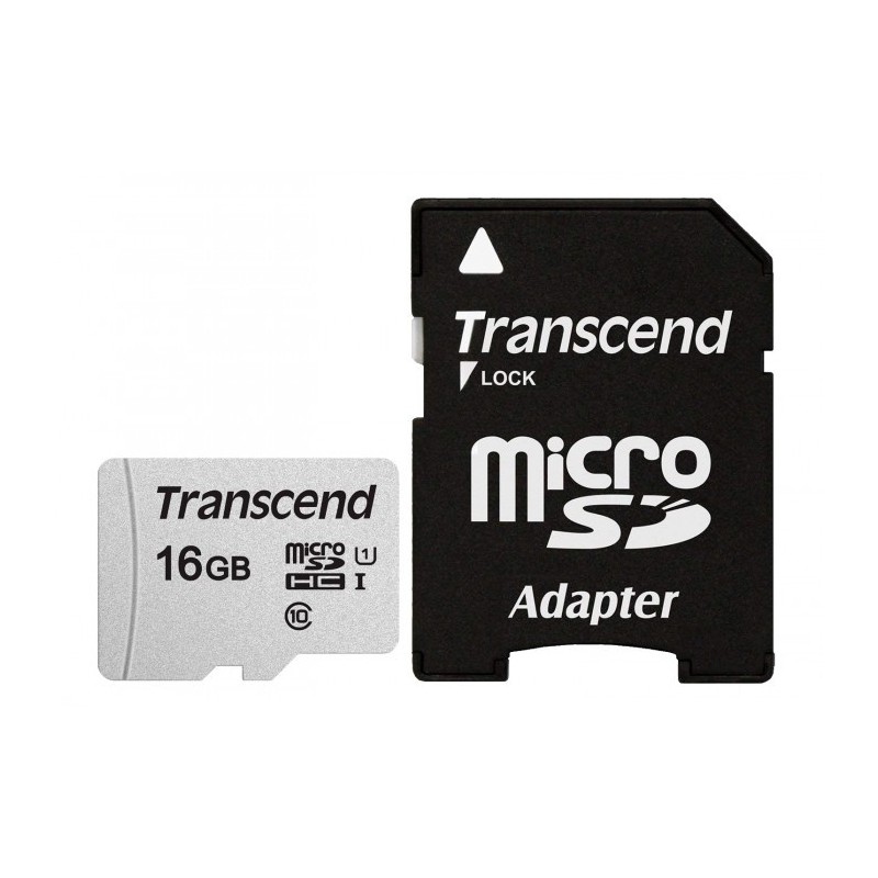 Thẻ Nhớ Micro SD Transcend 300S-A - 100MB/s (Kèm Adapter) - Hàng Chính Hãng