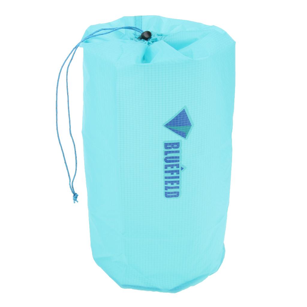 2xWaterproof Drawstring Storage Stuff Sack Dry Bag Outdoor Travel Sky Blue L