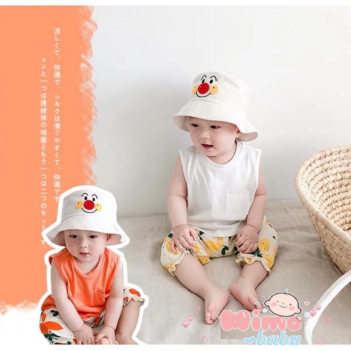 Bộ áo ba lỗ quần đũi hoa quả cho bé (8-18kg)