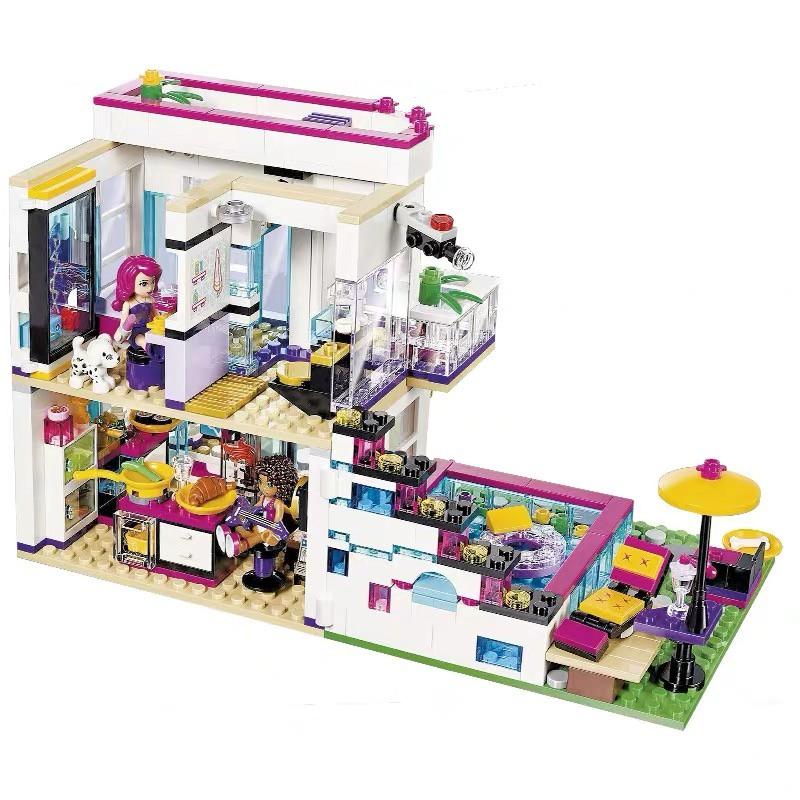 Bộ xếp hình con gái Friends bela 10498/ lepin 01064/ Sx3008 Biệt thự friend liv