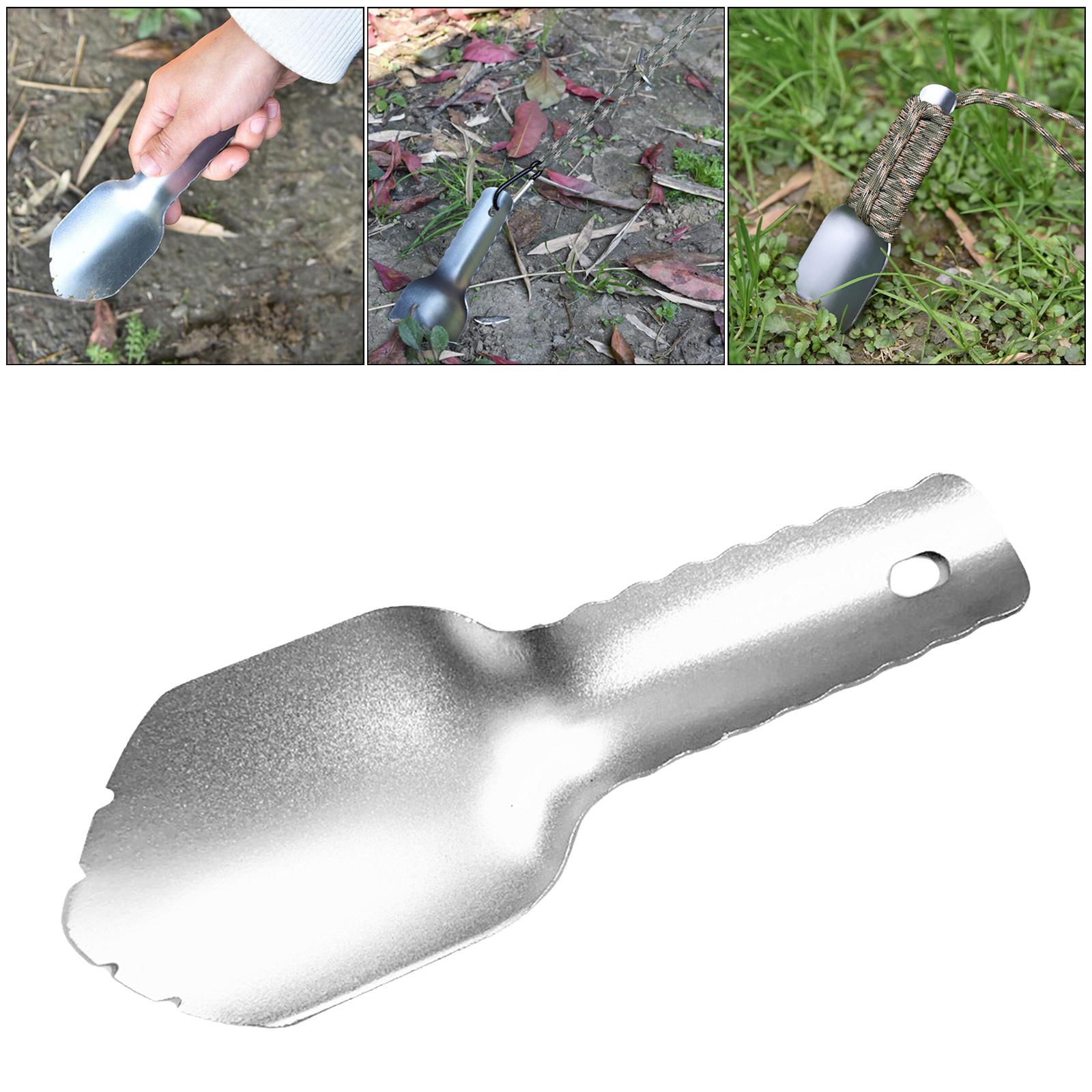 Garden Shovel Trowel & Hand Shovel Teethed Handle, Best for Transplanting, Weeding, Moving and Smoothing Digging & Planting