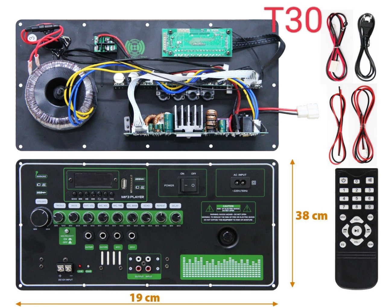 Bord T30- Dùng cho loa kéo công suất lớn